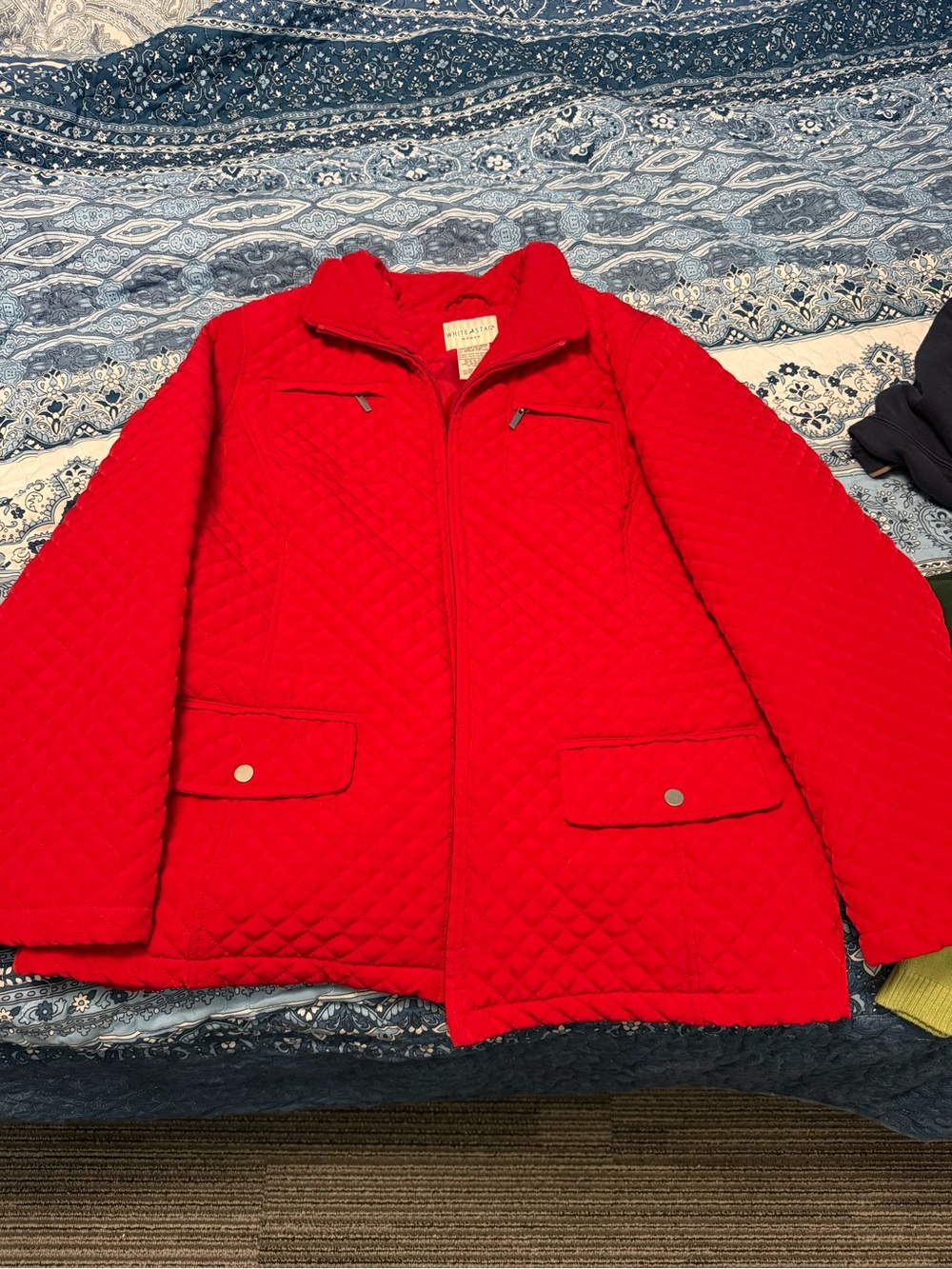 White Stag Red Quilted Women's Jacket
